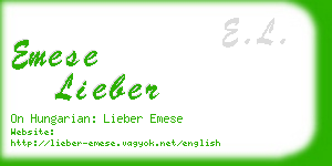 emese lieber business card